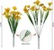 72 Bundles Bulk Artificial Flowers for Outdoors - UV Resistant & No-Fade Yellow Fake Flowers for Garden, Porch & Window Box - 13" Large Silk Floral Stems for Spring & Summer Home Décor